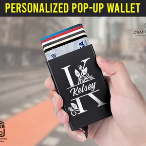 PERSONALIZED METAL WALLET // Custom Name Wallet