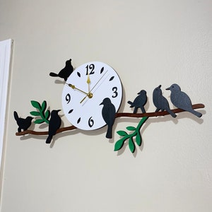 Birds Family Wall Clock
