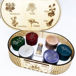 Floral Collection Scented Candles. 6 Pack 2.5 oz Each. Aromatherapy . Violet, Jasmine, Rose, Lilac, Freesia, Gardenia