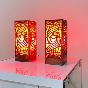 ツインライトボックス LED マルチカラー テーブルランプ