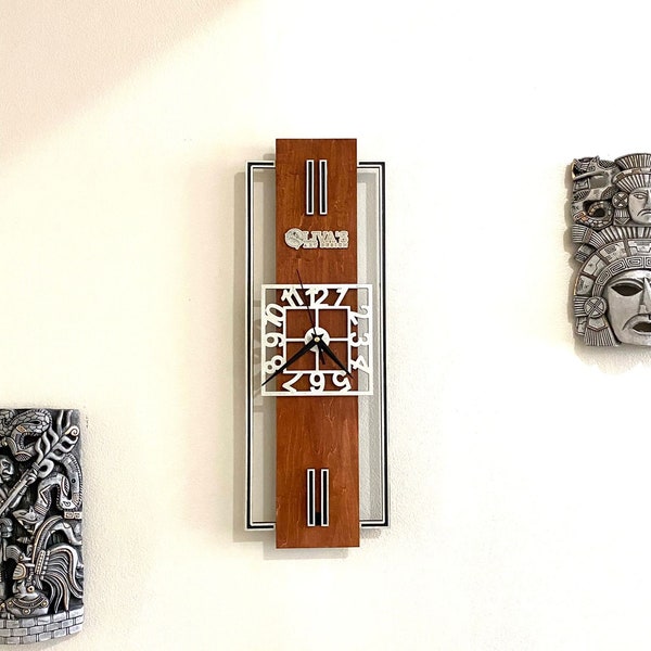 Rectangular Wall Clock Etsy