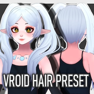 Frieren Hairstyle | VRoid Hair Preset | Custom Item VRoid Studio | Ready-to-Use Hair Preset for Vroid Model