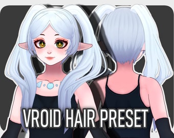 Frieren Hairstyle | VRoid Hair Preset | Custom Item VRoid Studio | Ready-to-Use Hair Preset for Vroid Model