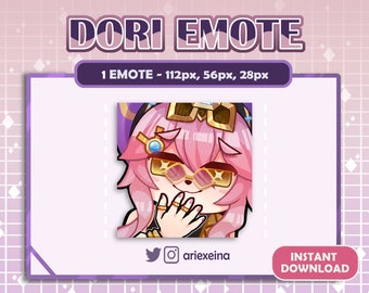 Dori Genshin Impact Emote Zelfvoldaan | Twitch Emote | Discord Emote | Leuke Dori Emote voor Twitch, Discord, Youtube, Streamer, Vtuber