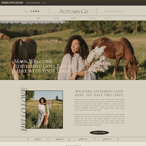 Showit Website Template - Fotografen & Galerie-basierte Unternehmen