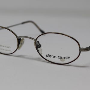 Vintage NOS Pierre Cardin Eyewear Mod PC 2001 Montures de lunettes en métal argenté