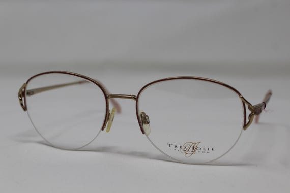 Vintage NOS Tres Jolie by Marchon Mod 3 Pink Metal 