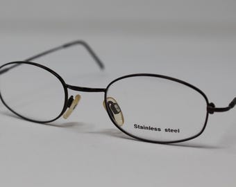 Vintage NOS Specsavers Eyewear Mod 24074001 Black Metal Eyeglasses Frames