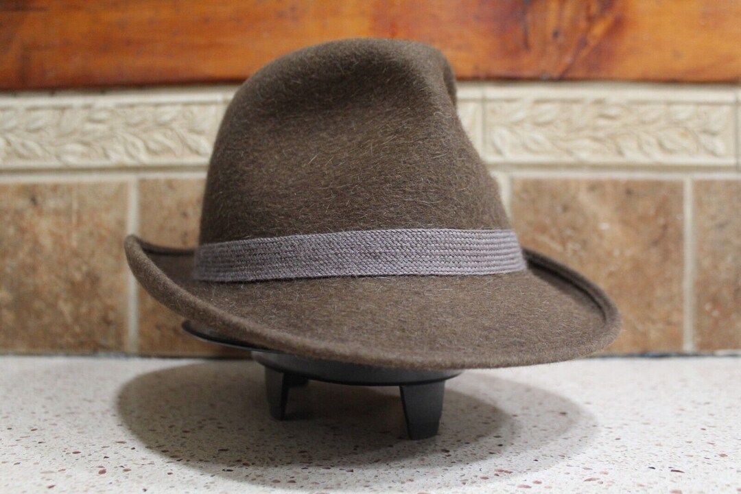 Vintage 1970's Herbert Johnson Mix Fur Felt Fedora / Trilby 63/4 54 Etsy