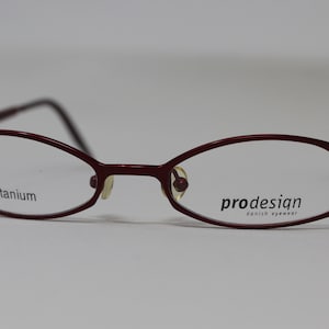 Vintage NOS Prodesign Denmark Eyewear Mod. 2220 Titanium Eyeglasses Frames
