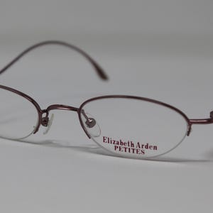 Vintage NOS Elizabeth Arden Petite Eyewear Mod 024A Pink Metal Eyeglasses Frames