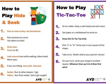 Cartas de juego para autismo (Baraja A) (DESCARGA DIGITAL) / Dar forma al juego apropiado para la edad de estudiantes con trastornos del espectro autista