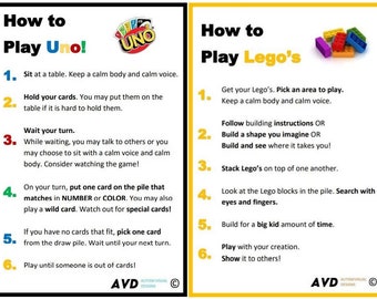 Cartas de juego para autismo (Baraja B) (DESCARGA DIGITAL)/ Dar forma al juego apropiado para la edad de estudiantes con trastornos del espectro autista