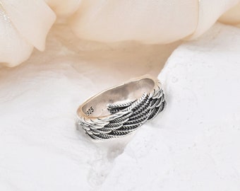 Angel Wing Ring, Beschermengel Ring, Paar Ring, Verstelbare ring, Memorial Sieraden, Cadeau voor Haar, Beste Vriend Gift, Mannen Ring, Vriendschap Ring