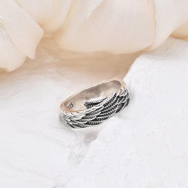 Angel Wing Ring, Guardian Angel Ring, Couple Ring, Adjustable ring, Memorial Jewelry, Gift for Her,Best Friend Gift,Men Ring,Friendship Ring