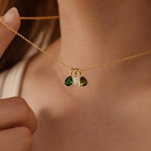 Family Birthstone Necklace,Birthstone Jewelry,Mothers Necklace,Birthstone Gift for Mom,Christmas Gift,Bridesmaid Gift,Birthday Gift for Her