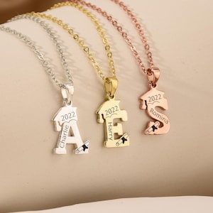 Personalized Graduation Necklace,2025 Bachelor Cap Necklace,Memorial Necklace,Name Necklace,Grad Jewelry for Girl,Graduation Gift for Her
