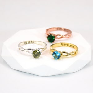 Birthstone Name Ring, Personalized Birthstone Ring, Custom Name Ring, Birthstone Jewelry, Personalized Ring, Custom Name Ring, Birthday Gift