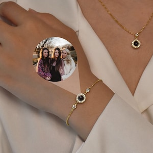Personalized Photo Bracelet,Projection Bracelet,Photo Projection Bracelet,Memorial Picture Inside Bracelet,Best Friend Gift,Gift for Her