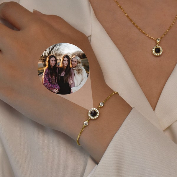 Bracciale con foto personalizzato,Bracciale per proiezione,Bracciale per proiezione fotografica,Immagine commemorativa all'interno del braccialetto,Regalo per migliore amica,Regalo per lei