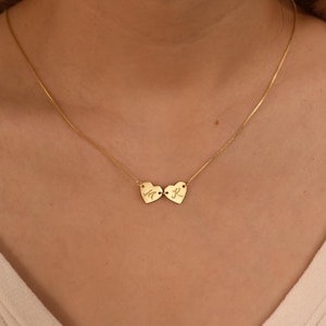 Custom Heart Initial Necklace,Engraved Heart Necklace,Sterling Silver Letter Necklace,Memorable Date Jewelry,Mom Gifts,Birthday Gift for Her