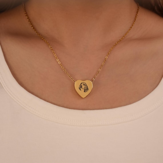 Collana Urna A Cuore Per Ceneri - Ciondolo Commemorativo In Acciaio Inox Per Animali Domestici E Persone Care - Foto 2