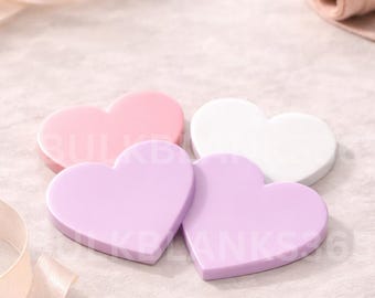 Pastel Acrylic Heart Blanks | Laser Cut Heart Shape | DIY Valentine Craft Blanks | Layering Sign Acrylic Hearts