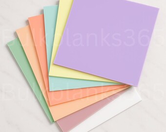 Pastel Acrylic Sheets for Glowforge – Laser Engraving & Cutting Blanks | DIY Craft Acrylic Panels