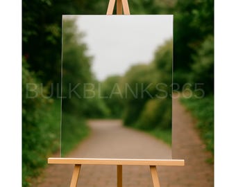 Silver Mirror Acrylic Welcome Sign Blank – Wedding & Event Signage – Large Acrylic Sign for Vinyl, Engraving and DIY Projects