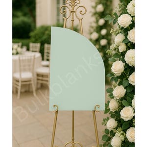 Half Arch Acrylic Welcome Sign – Custom Pastel Event Sign | Wedding, Shower, Party, Business Display | Multiple Sizes & Colors