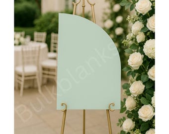 Half Arch Acrylic Welcome Sign – Custom Pastel Event Sign | Wedding, Shower, Party, Business Display | Multiple Sizes & Colors