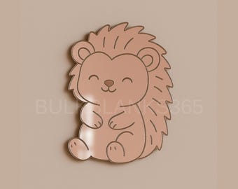 Hedgehog Nursery Wall Mirror | Woodland Baby Room Décor | Cute Acrylic Hedgehog Kids Room Mirror for Nursery, Playroom