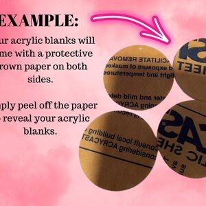May include: Close-up of three brown paper-backed acrylic sheets. The paper has text on it that reads "ACRYLIC SHEET" and "ACRYLIC SHE", and "ACRYLIC SHEET".
