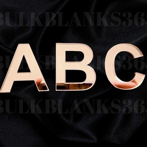 Mirror Letters - Acrylic Letters - Letters for Crafts - Business Sign Letters - Office Decoration - Laser Cut Letters - Signage for Business