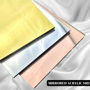 Gold Acrylic Mirror Sheet. 300x300x2,6 Mm 