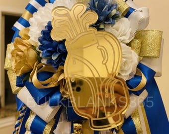 Golf Bag Mum Trinket | Gold Mirror Acrylic Golf Homecoming Charm | Golf Team HOCO Decor | Sports Mum Trinket | Golfer Mum Accessory