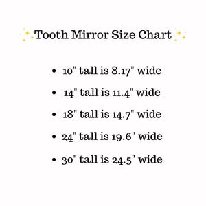 Silver Mirror Acrylic Tooth Shape Cutout – Dental Office Wall Decor, Laser Cut Dentist Gift, Smooth Tooth Silhouette afbeelding 2