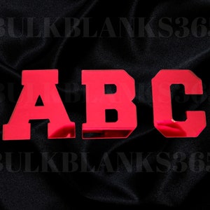 Block Mirror Letters - Acrylic Letters - Letters for Crafts - Business Sign Letters - Office Decoration - Laser Cut Letters