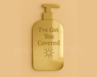 Gold Mirror Beauty Room Decor – Acrylic Mirror Lotion Bottle Wall Sign | Esthetician, Dermatologist, or Skincare Studio Wall Art |