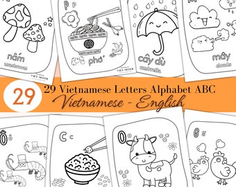 Vietnamese Alphabet Coloring Pages for Kids (PDF Download)