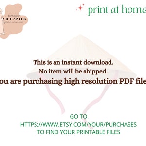 May include: A digital download of printable PDF files. The text on the image reads "This is an instant download. No item will be shipped. You are purchasing high resolution PDF files. GO TO HTTPS://WWW.ETSY.COM/YOUR/PURCHASES TO FIND YOUR PRINTABLE FILES."