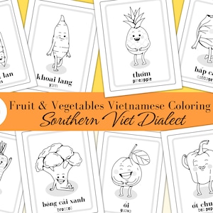 The World of Vietnamese-English Fruits: Bilingual Coloring Magic for all Viet Babies