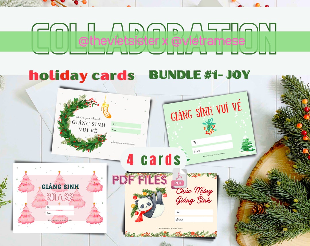 Vietnamese Christmas Cards 