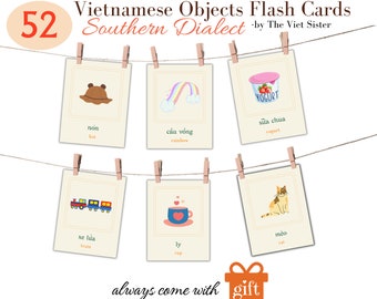 Southern Vietnamese Flashcards for Kids: Language Learning (Digital PDF)