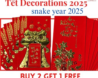 Tet 2025 Li Xi Red Envelopes: Vietnamese Lucky Money
