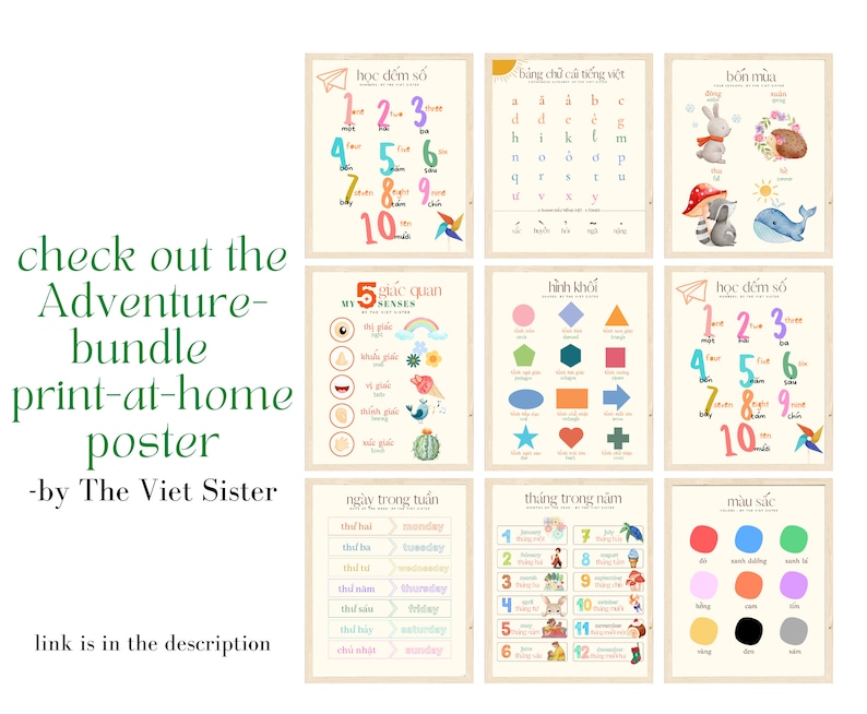 Vietnamese Alphabet Safari Printable Animal Vietnamese Alphabet With