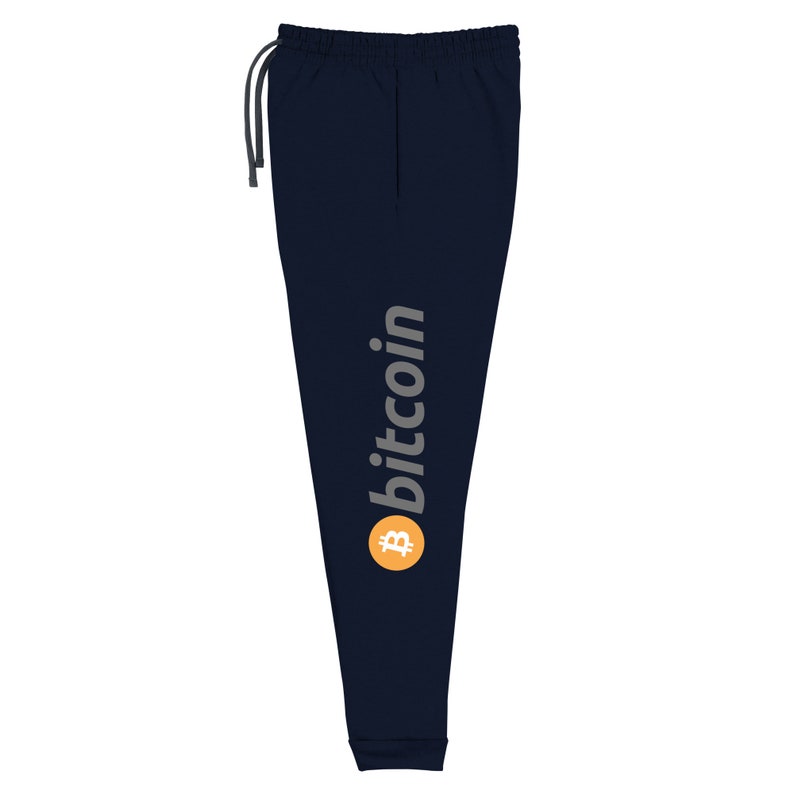 Bitcoin Unisex Joggers J. Navy