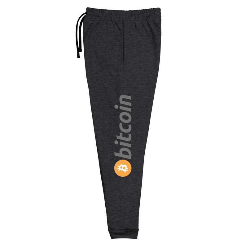 Bitcoin Unisex Joggers Black Heather