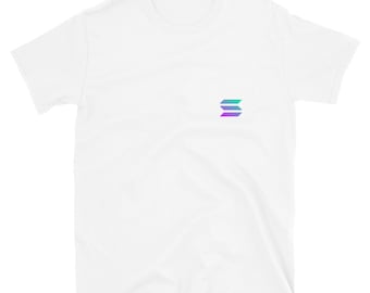 Solana Short-Sleeve Pocket Logo Minimalist Unisex T-Shirt