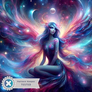 Celestial Fairy Counted Cross Stitch Pattern | Instant Download | PDF